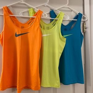 EUC Bundle of 3 Nike Pro DriFit Tank Tops